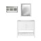 Alaterre Furniture Bennet 3pc Wooden Bathroom Vanity Set - 36-in. L Vanity, 30-in. L Mirror, 25-in. Wall Shelf, White AVAN3600WHAA - alternate 1